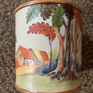Antique Morimura Brothers "Nippon" Hand Painted Jar missing Lid